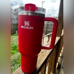 New 40oz Stanley Red Travel Mug with Handle